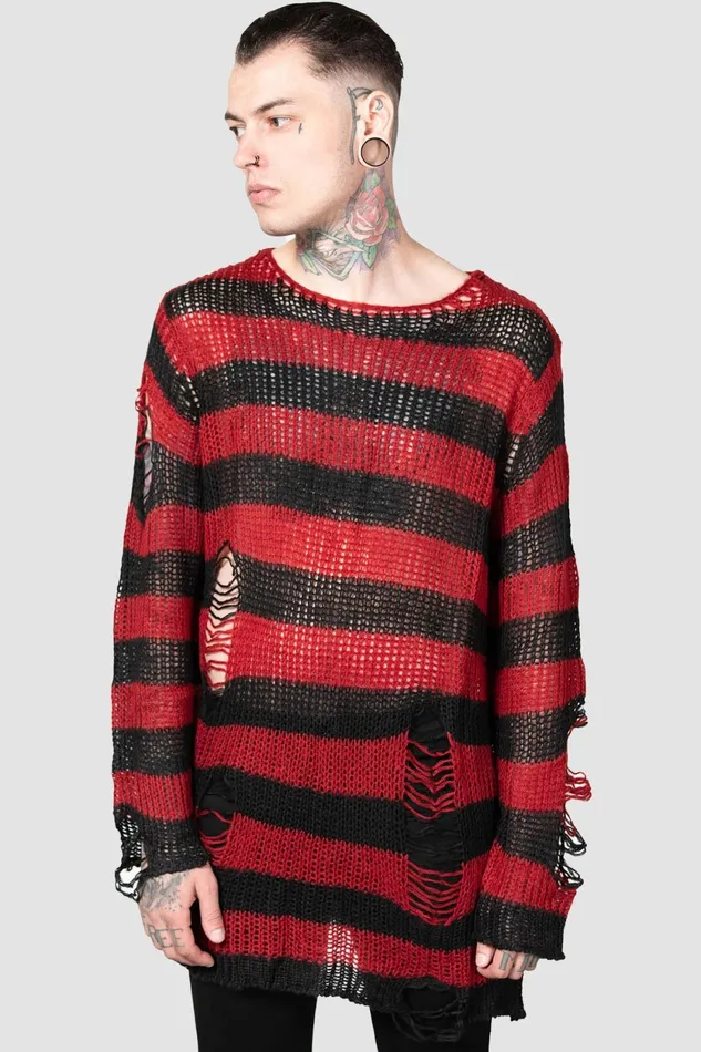 Men Knitwear Killstar Total Horror Knit Sweater