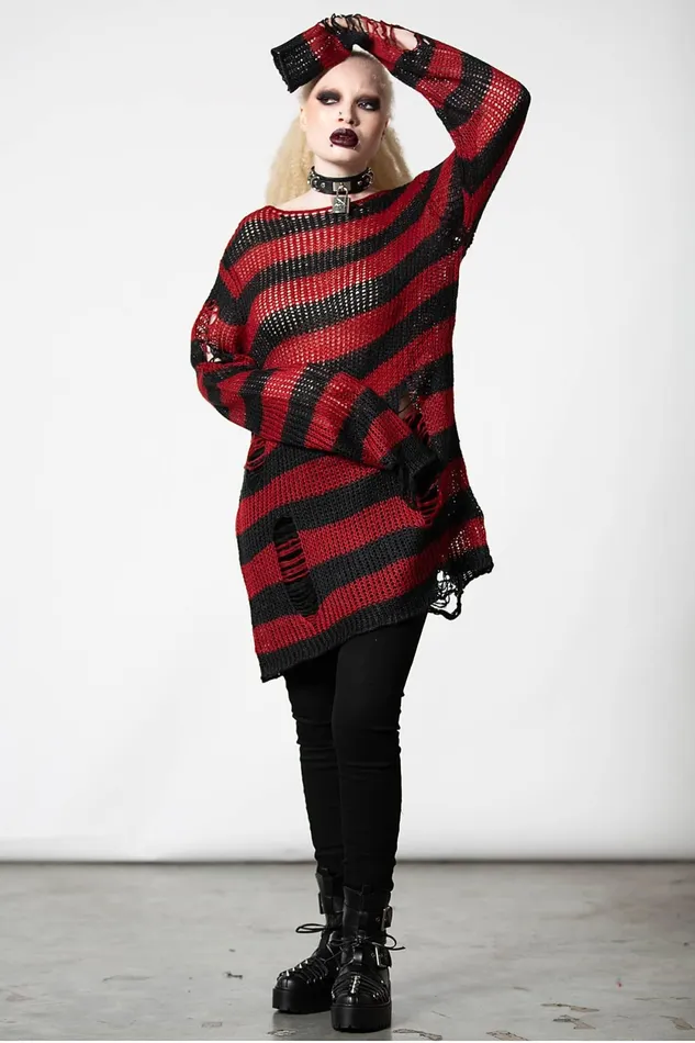 Men Knitwear Killstar Total Horror Knit Sweater