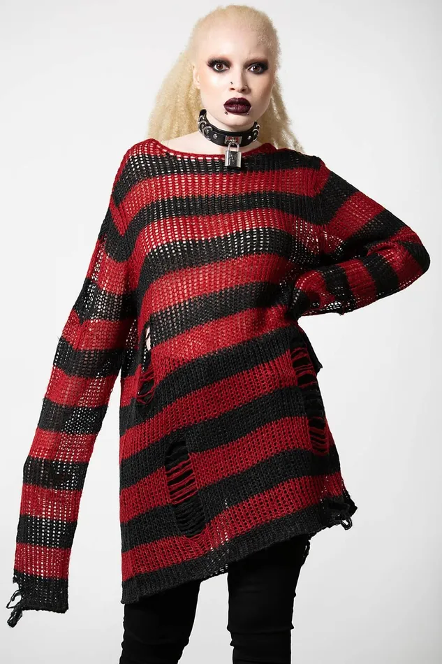 Men Knitwear Killstar Total Horror Knit Sweater