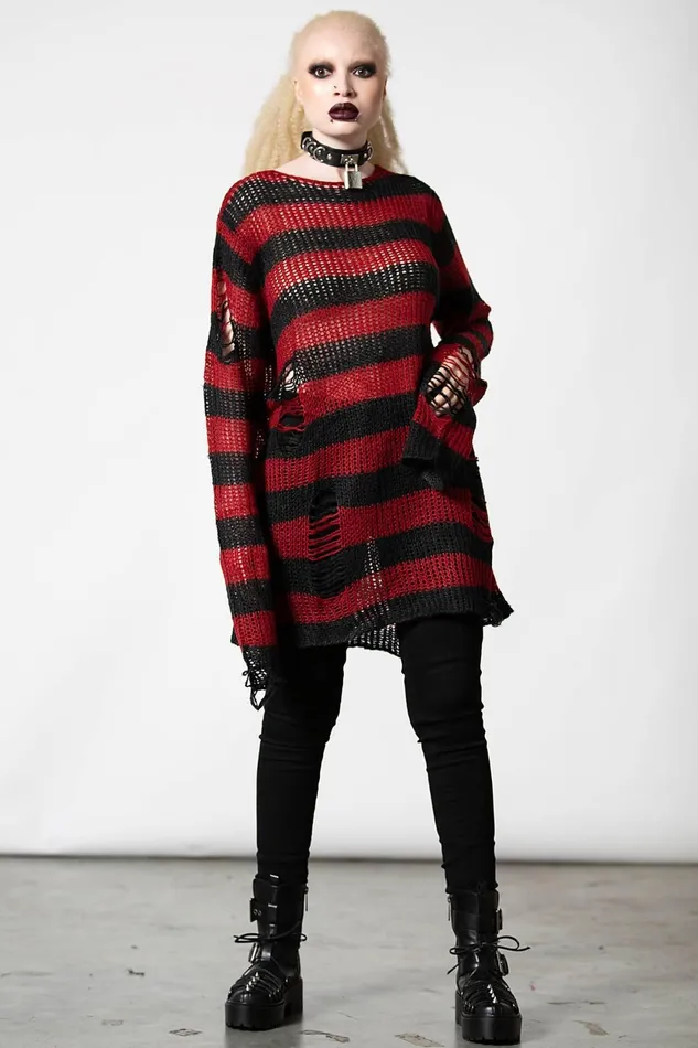 Men Knitwear Killstar Total Horror Knit Sweater