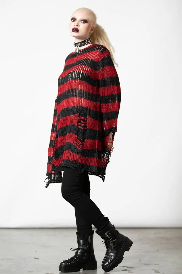 Men Knitwear Killstar Total Horror Knit Sweater