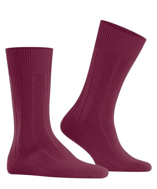 Men Lhasa Rib Men Socks Red Plum FALKE Socks