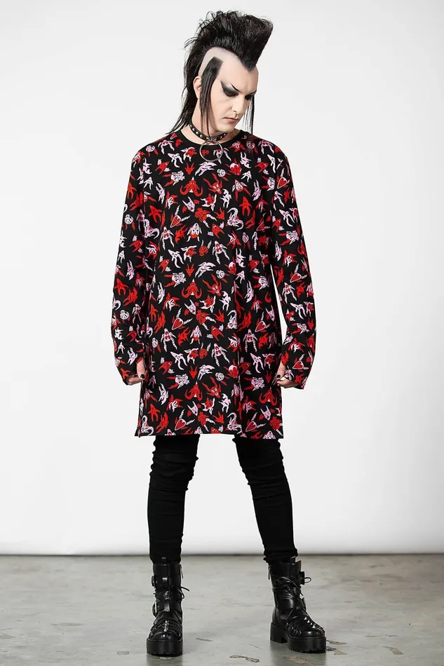 Men Long Sleeves Killstar Demoniac Long Sleeve Top