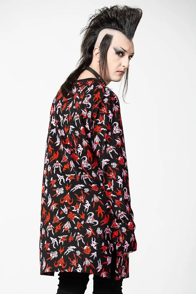 Men Long Sleeves Killstar Demoniac Long Sleeve Top