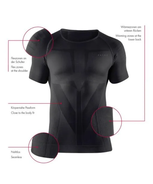 Men Men TShirt Warm Concrete FALKE Short Sleeve Shirts