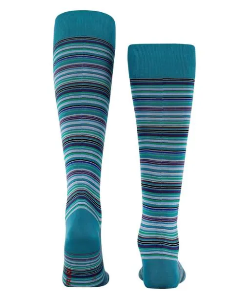 Men Microblock Men Kneehigh Socks Peacock FALKE Knee High Socks