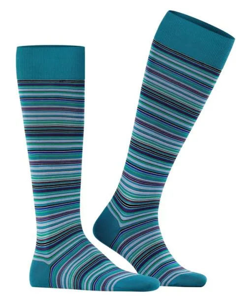 Men Microblock Men Kneehigh Socks Peacock FALKE Knee High Socks