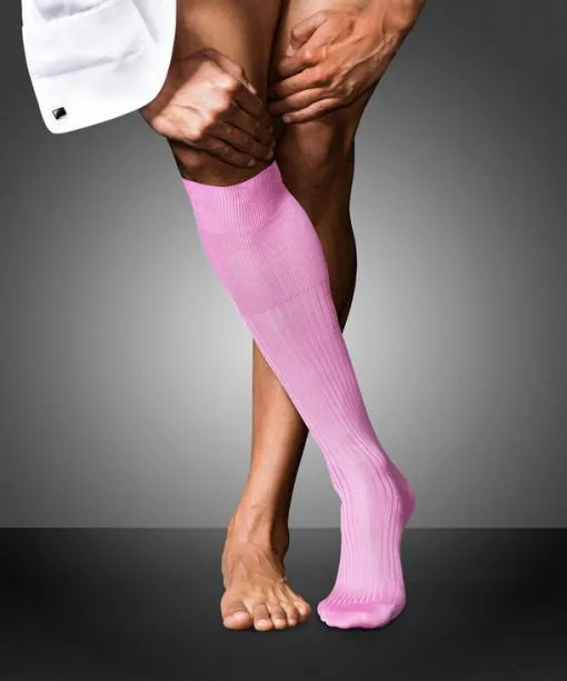 Men No 10 Pure Fil Dcosse Men Kneehigh Socks Peony FALKE By Material