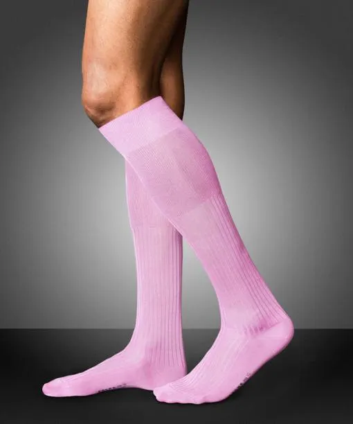 Men No 10 Pure Fil Dcosse Men Kneehigh Socks Peony FALKE By Material