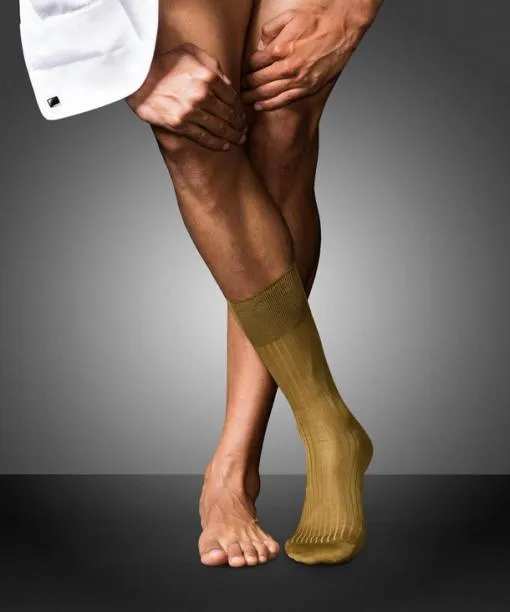 Men No 10 Pure Fil Dcosse Men Socks Brass FALKE Socks