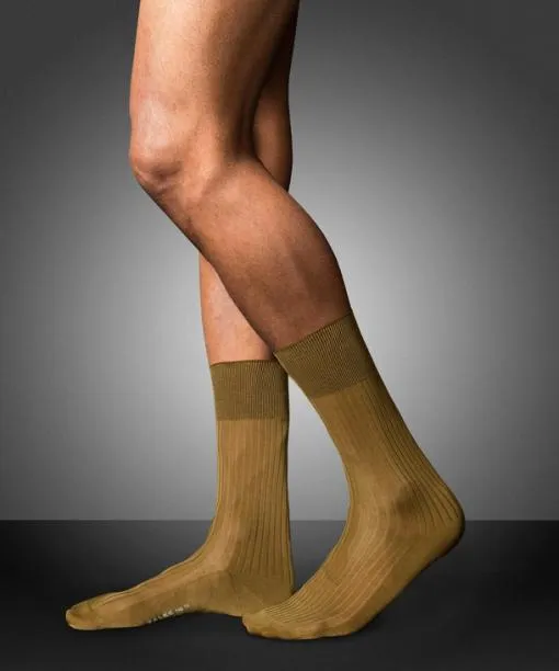 Men No 10 Pure Fil Dcosse Men Socks Brass FALKE Socks