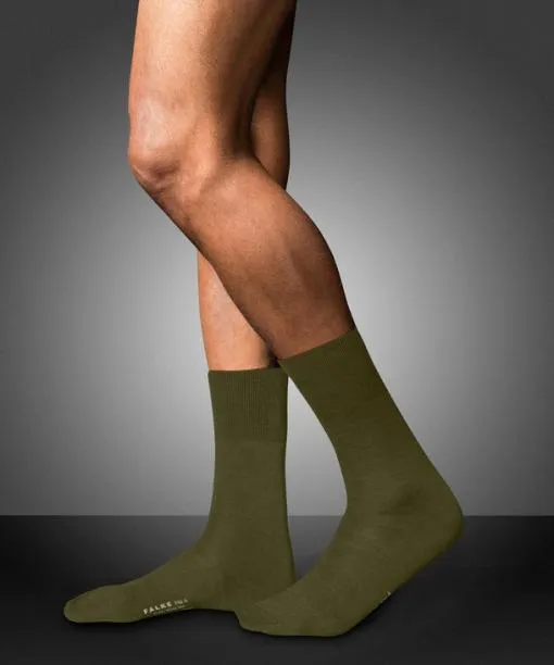 Men No 6 Finest Merino and Silk Men Socks Artichoke FALKE Socks