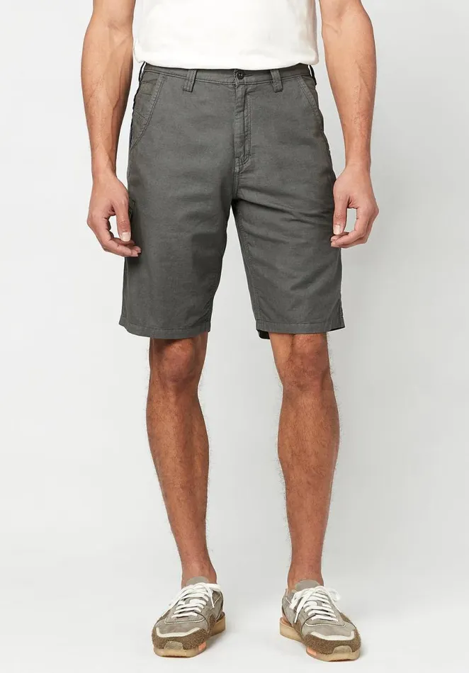 Men Reactive Howane Shorts Charcoal Buffalo David Bitton Shorts