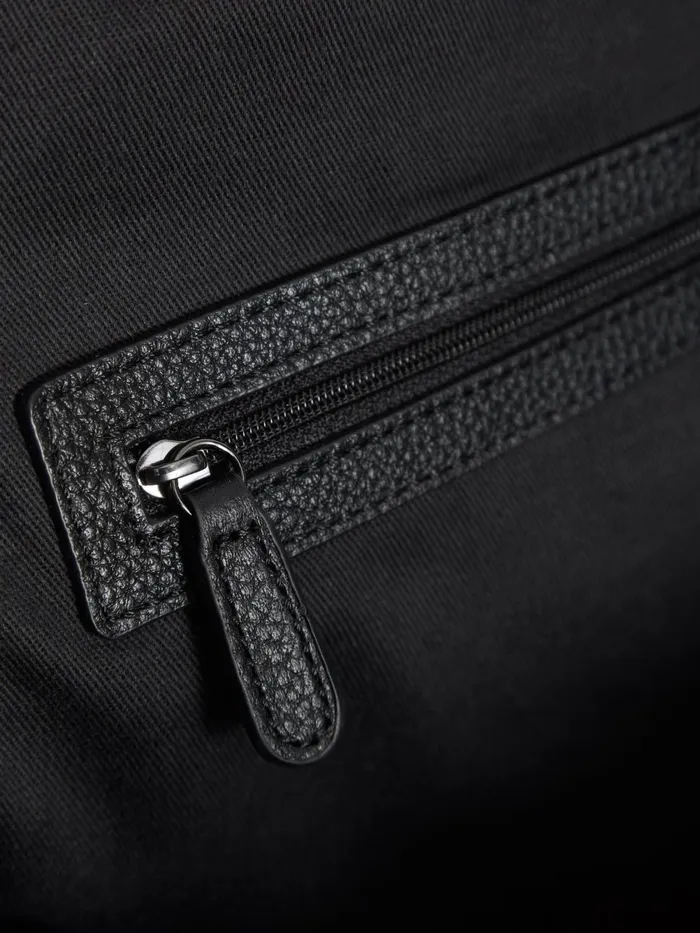 Men Reiss Bags Carter Leather Travel Bag Black