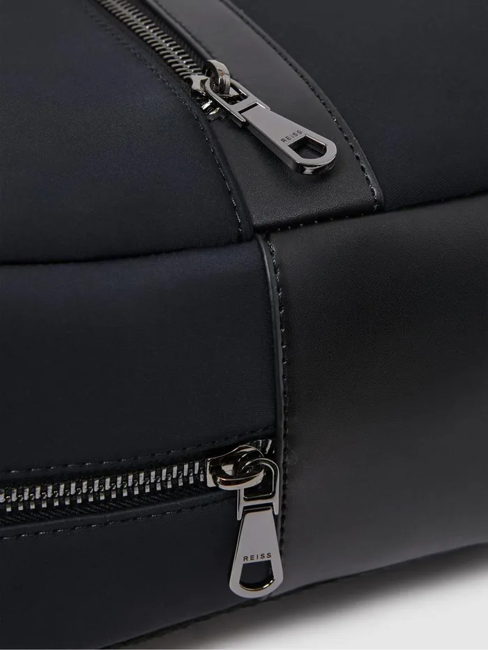 Men Reiss Bags Drew Neoprene Zipped Backpack Dark Navy