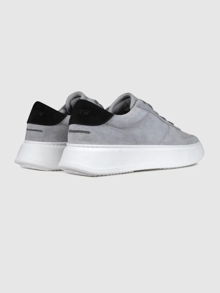 Men Reiss Brands Footwear Suede Marais Trainers Greyblack