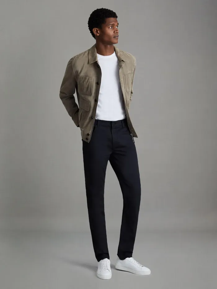 Men Reiss Jeans Deep Slim Fit Jeans Indigo