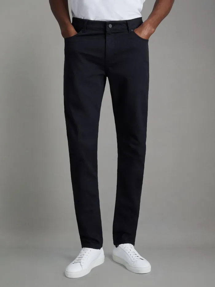 Men Reiss Jeans Deep Slim Fit Jeans Indigo