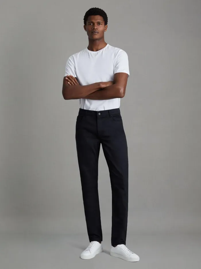 Men Reiss Jeans Deep Slim Fit Jeans Indigo