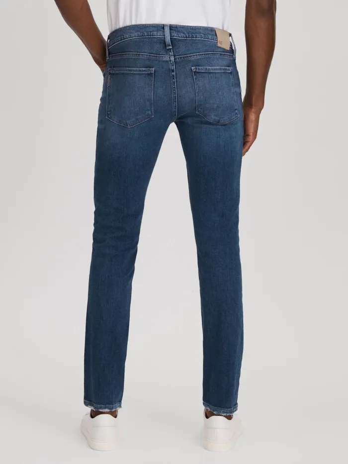 Men Reiss Jeans High Stretch Super Skinny Jeans Schneider Blue