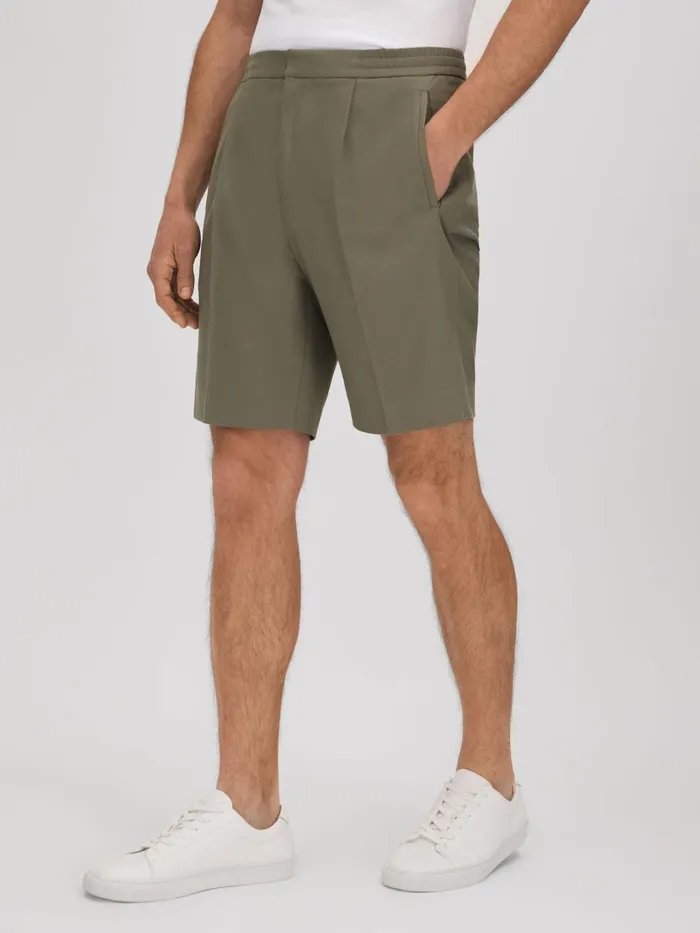 Men Reiss Shorts Sussex Relaxed Drawstring Shorts Sage