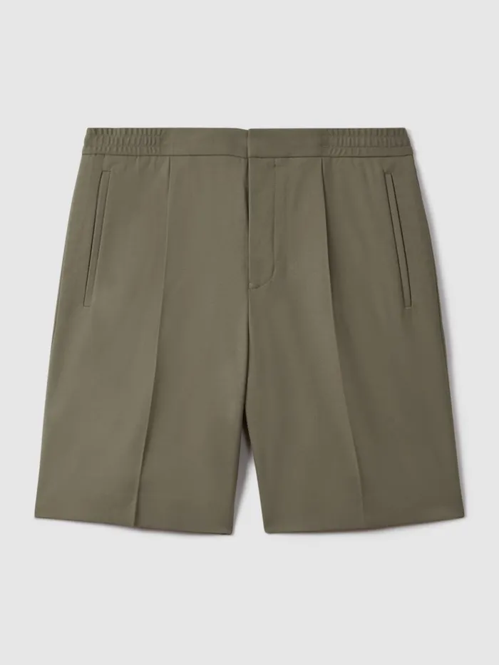 Men Reiss Shorts Sussex Relaxed Drawstring Shorts Sage