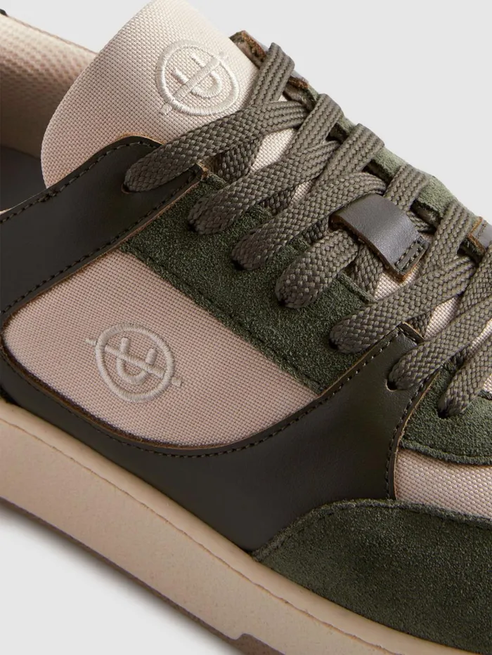 Men Reiss Sneakers Footwear Noirmont Trainers Khakitaupe