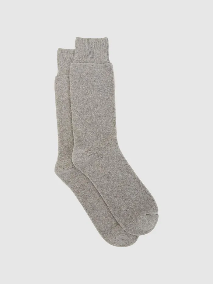 Men Reiss Socks and Underwear Alers Cotton Blend Terry Towelling Socks Grey Melange Men Reiss Socks and Underwear Alers Cotton Blend Terry Towelling Socks Grey Melange