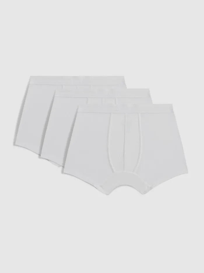 Men Reiss Socks and Underwear Che CH Studios Boxer Trunks With TENCEL Fibers White