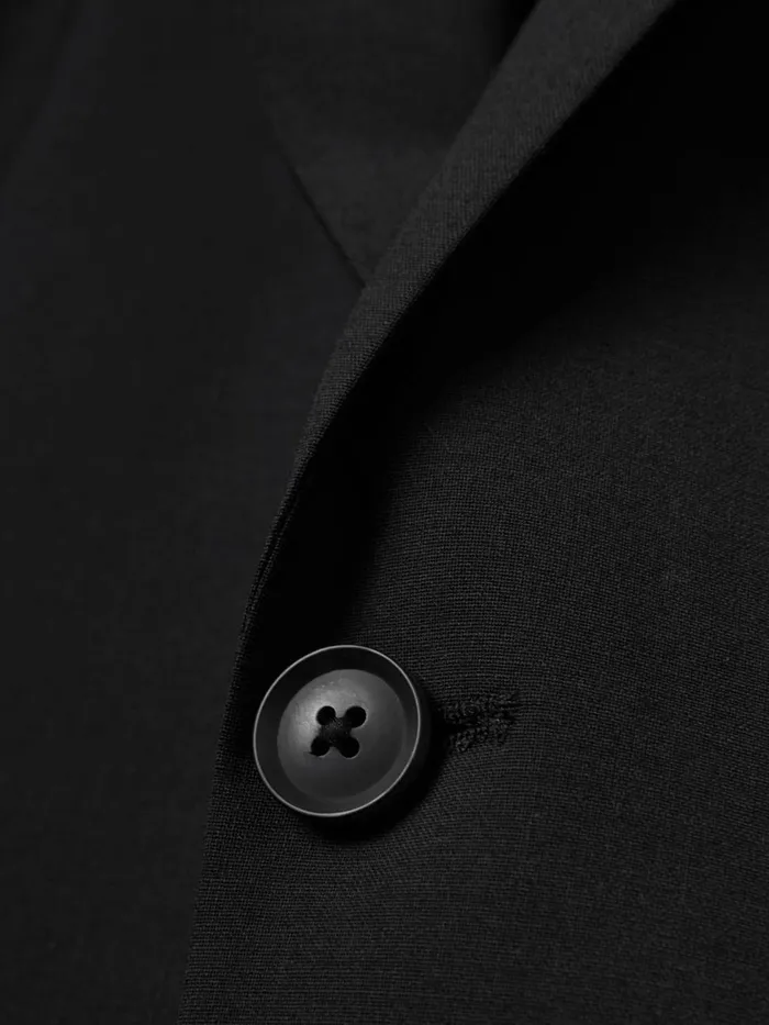Men Reiss Suits and Tailoring Hope Modern Fit Wool Blend Single Breasted Blazer Black