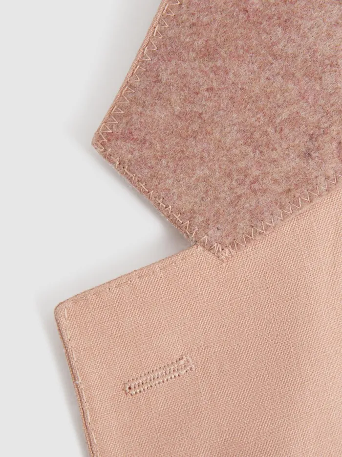 Men Reiss Suits and Tailoring Kin Slim Fit Single Breasted Linen Blazer Pink