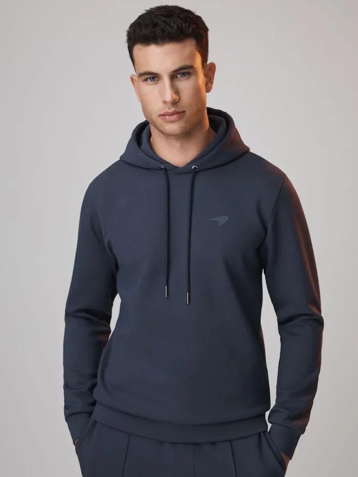Men Reiss Sweats Hoodies and Joggers F1 Interlock Jersey Hoodie Airforce Blue