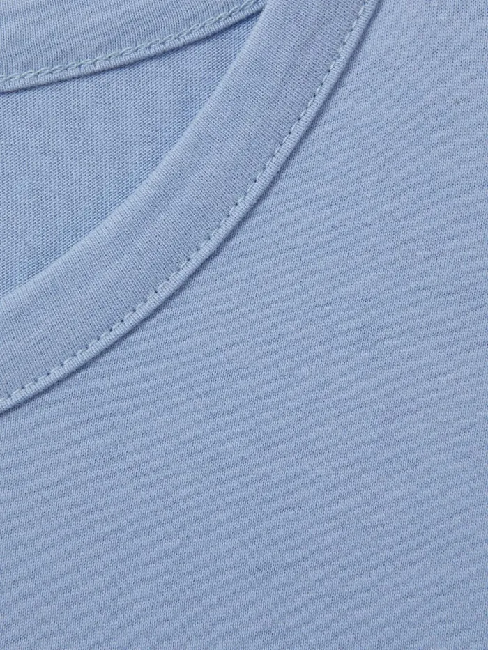 Men Reiss TShirts Melrose Cotton Crew Neck TShirt Reef Blue