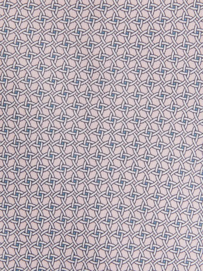 Men Reiss Ties and Pocket Squares Como Silk Geometric Print Tie Soft Rose