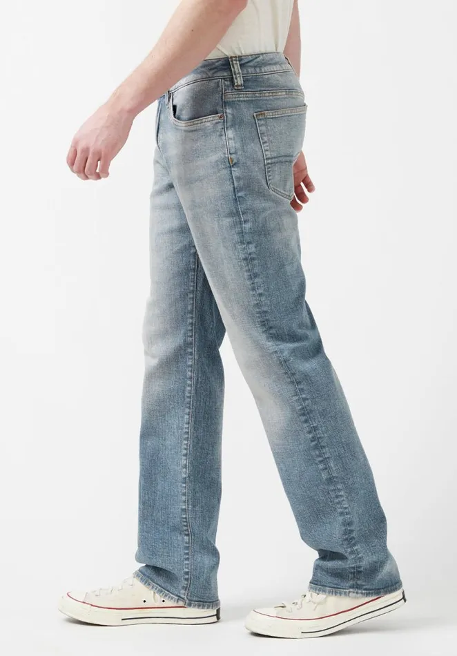 Men Relaxed Straight Driven Sanded Wash Authentic Mens Jeans Indigo Buffalo David Bitton Relaxed Straight Driven