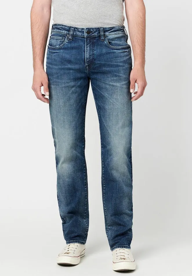 Men Relaxed Tapered Ben Sanded And Veined Jeans Indigo Buffalo David Bitton Relaxed Ben Men Relaxed Tapered Ben Sanded And Veined Jeans Indigo Buffalo David Bitton Relaxed Ben
