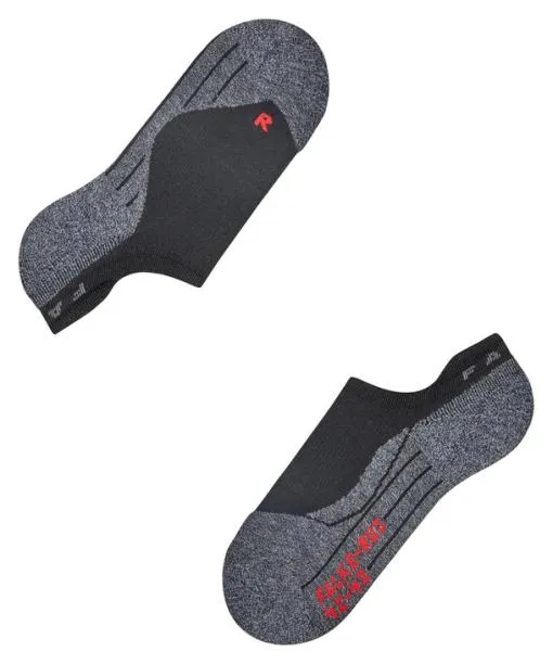 Men RU3 Comfort Invisible Men Running No Show Socks Black FALKE Running Socks