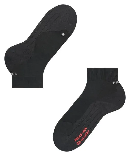 Men RU4 Light Performance Short Men Running Short Sock Black FALKE Running Socks