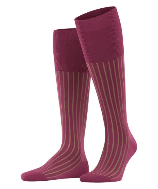 Men Shadow Men Kneehigh Socks Red Plum FALKE Knee High Socks