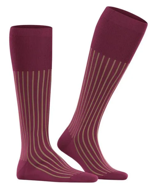 Men Shadow Men Kneehigh Socks Red Plum FALKE Knee High Socks