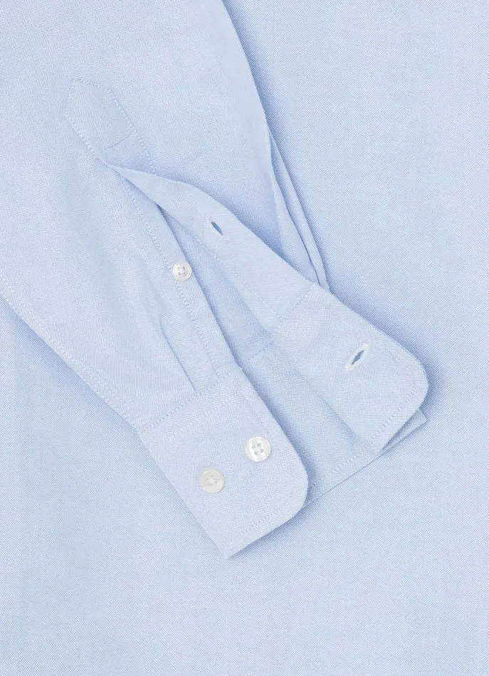 Men Shirts Faonnable Regular Fit Oxford Shirt Horizon Blue