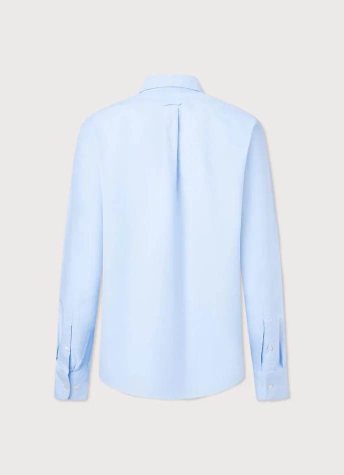 Men Shirts Faonnable Regular Fit Oxford Shirt Horizon Blue