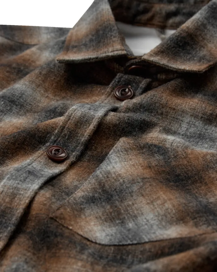 Men Shirts MOS MOSH MMGDavid Wool Check Shirt Sundown Check