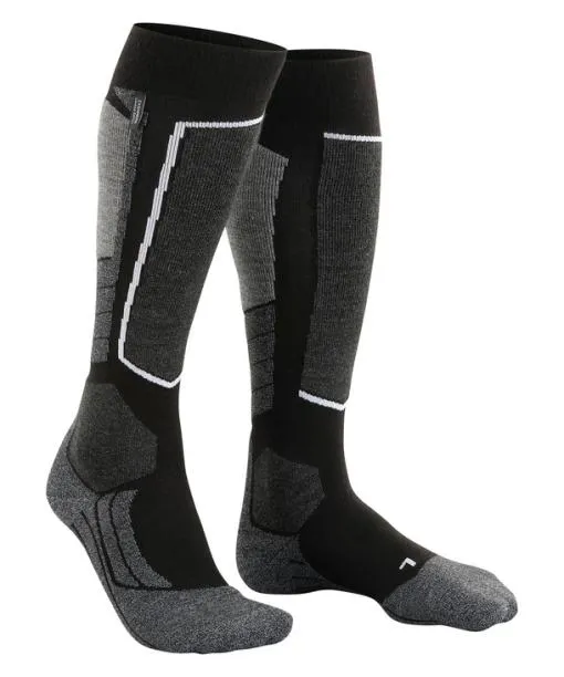 Men SK2 Intermediate Cashmere Men Skiing Kneehigh Socks Black FALKE Ski Socks
