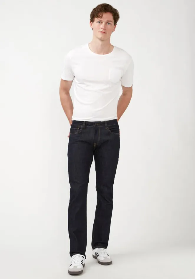 Men Slim Ash Rinsed Indigo Jeans Indigo Buffalo David Bitton Slim Ash
