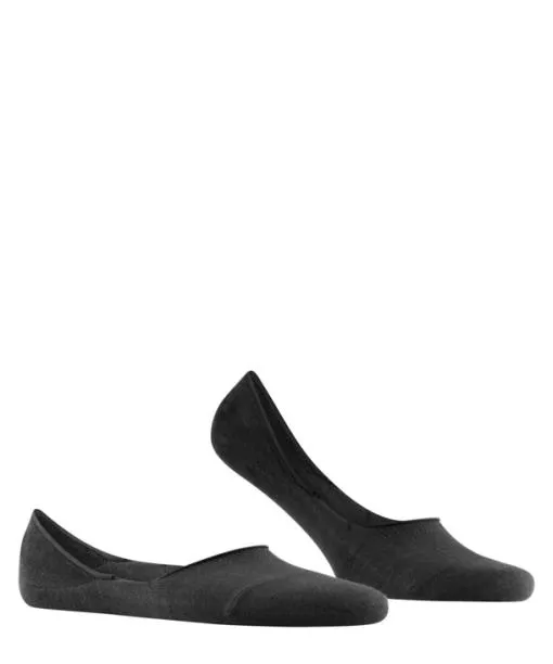 Men Step Medium Cut Men No Show Socks Black FALKE No Show Socks
