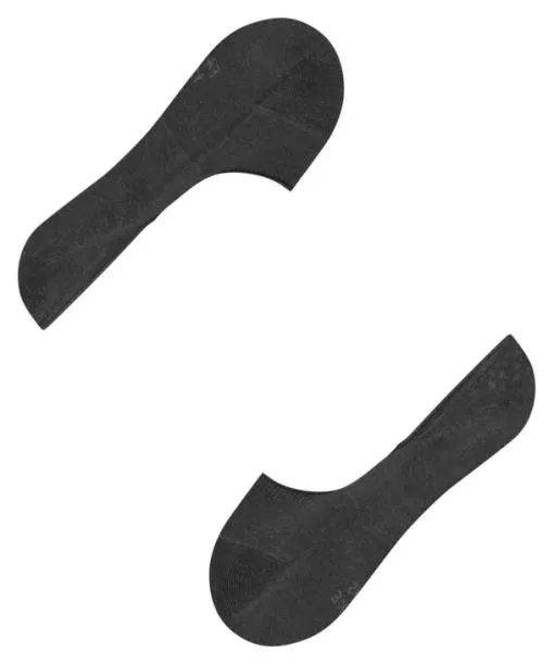 Men Step Medium Cut Men No Show Socks Black FALKE No Show Socks