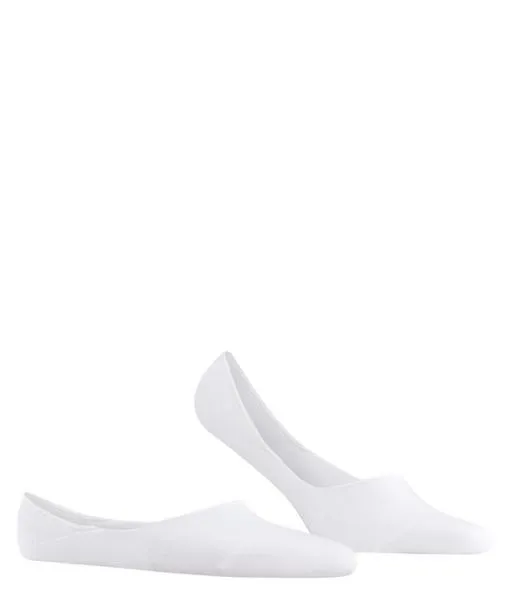 Men Step Medium Cut Men No Show Socks White FALKE No Show Socks