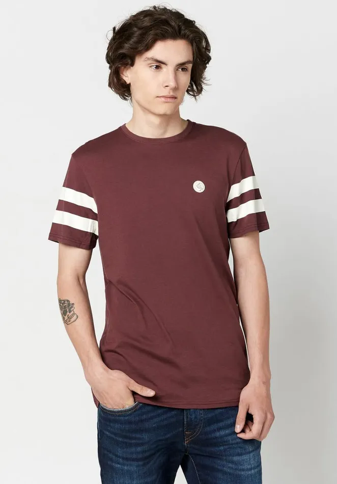 Men Striped Jersey Tafor TShirt Fico Buffalo David Bitton Tops and Tees
