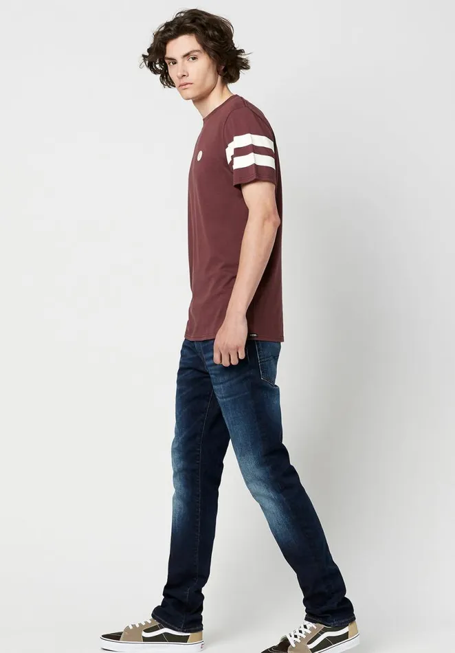 Men Striped Jersey Tafor TShirt Fico Buffalo David Bitton Tops and Tees